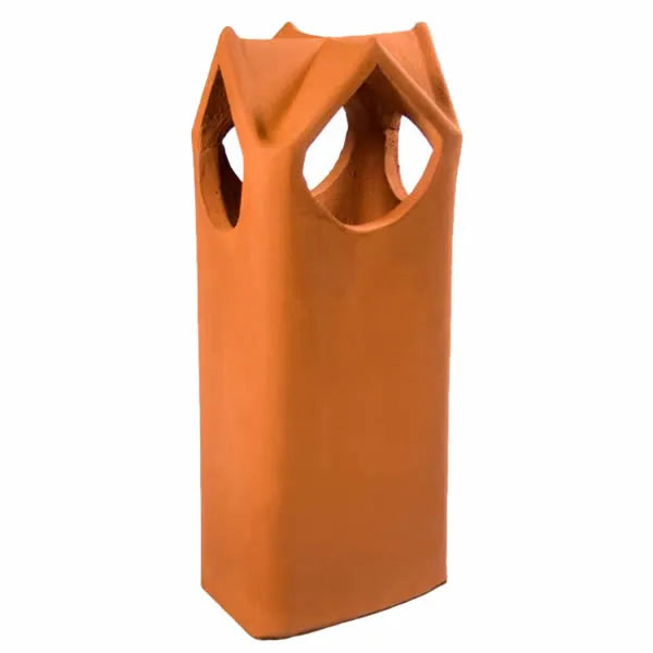 Load image into Gallery viewer, Superior Dry Top clay chimney pot designed to help reduce rain entry while maintaining a traditional decorative appearance
