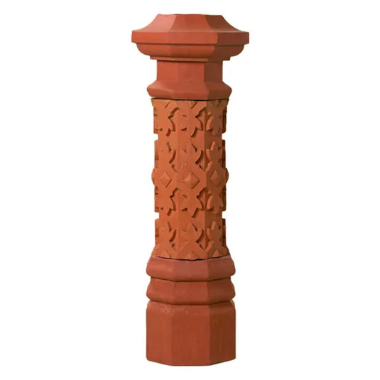 Superior Fairmont clay chimney pot with a classic traditional decorative design for masonry chimneys