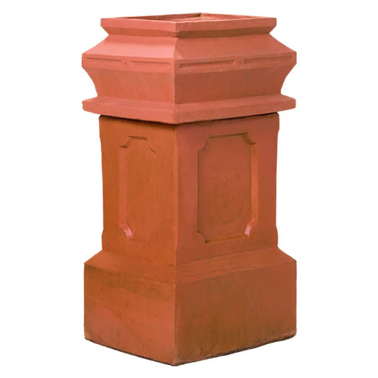 Superior Large Governor clay chimney pot with a bold traditional decorative design for masonry chimneys
