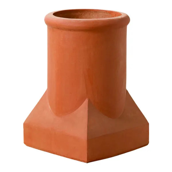 Load image into Gallery viewer, Superior Large Plaza clay chimney pot with a bold traditional decorative design for masonry chimneys
