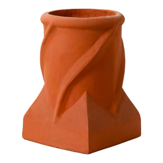 Superior Large Savoy clay chimney pot with a bold traditional decorative design for masonry chimneys