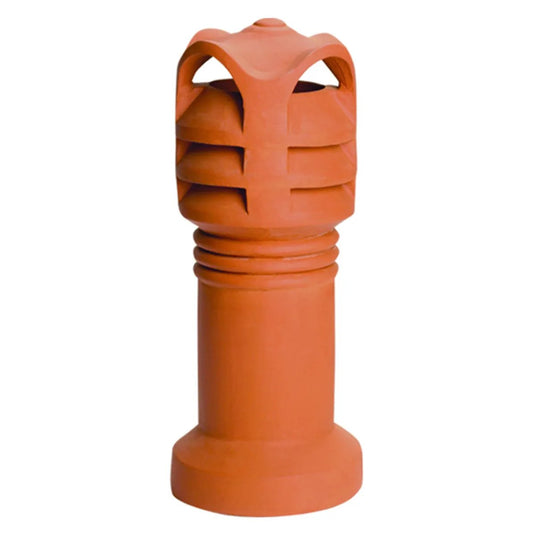 Superior Mandary Top clay chimney pot with a traditional decorative top design for masonry chimneys