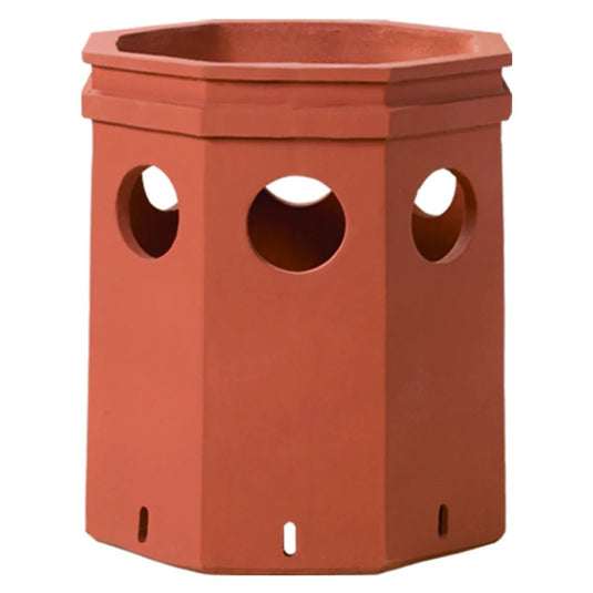 Superior Sherwood clay chimney pot with a classic traditional decorative design for masonry chimneys