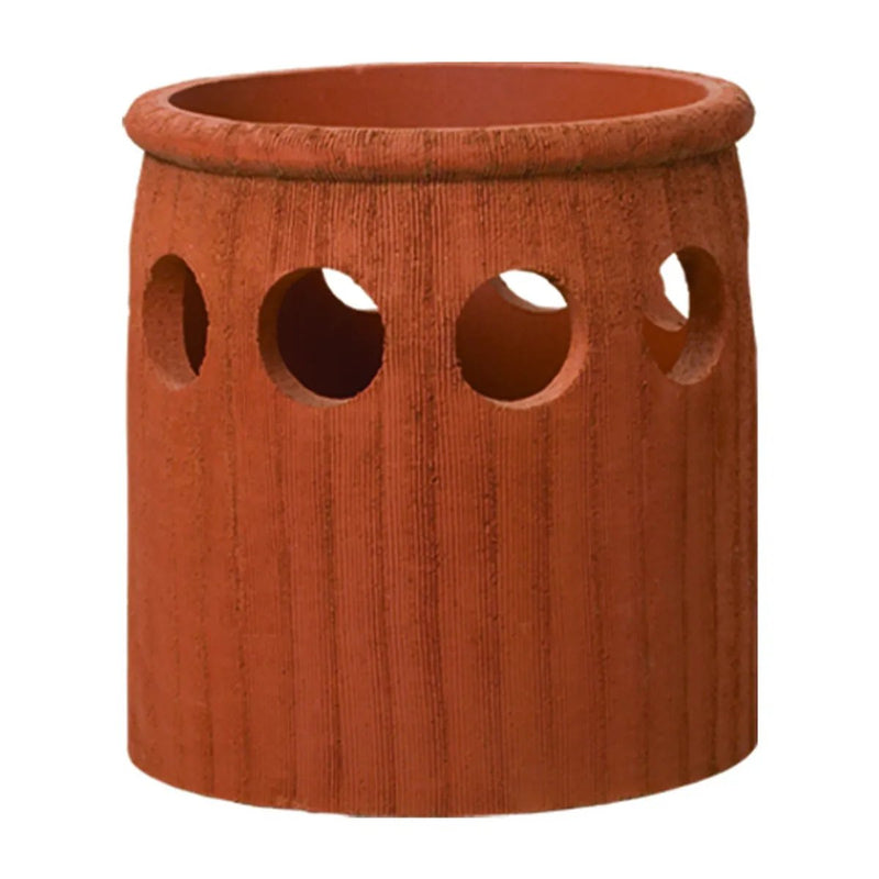 Load image into Gallery viewer, Superior Vanguard clay chimney pot with a bold traditional decorative design for masonry chimneys
