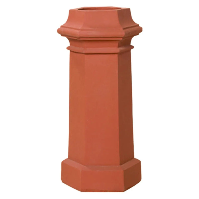 Load image into Gallery viewer, Superior Willow clay chimney pot with an elegant traditional design for masonry chimneys
