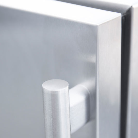 TrueFlame 15-Inch Outdoor Rated Nugget Ice Maker with Stainless Steel Door 50 lb Capacity for built-in or freestanding use