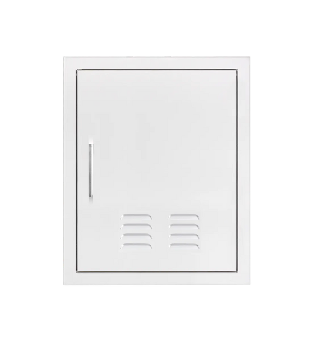 TrueFlame 18x22 vented vertical access door with hidden hinge left side opening stainless steel outdoor kitchen