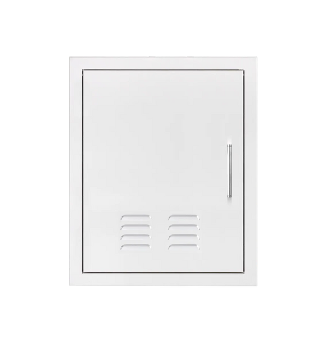 TrueFlame 18x22 vented vertical access door with hidden hinge right side opening stainless steel outdoor kitchen