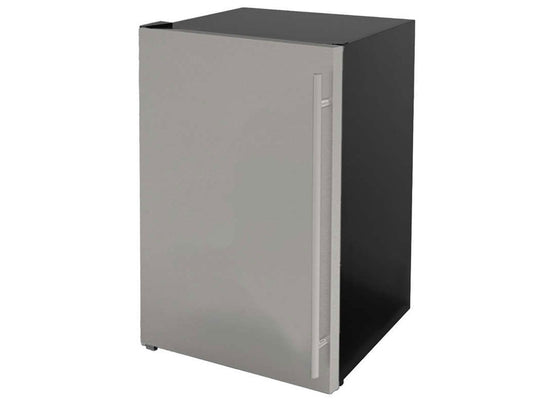 TrueFlame 22-Inch Outdoor Approved Refrigerator 4.1 Cu Ft stainless steel outdoor rated fridge for built-in kitchens