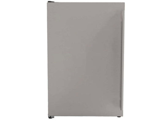 TrueFlame 22-Inch Outdoor Approved Refrigerator 4.1 Cu Ft stainless steel outdoor rated fridge for built-in kitchens