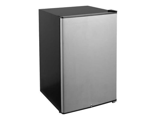 TrueFlame 22-Inch Outdoor Rated Refrigerator 4.1 Cubic Feet with Stainless Steel Door for built-in outdoor kitchens