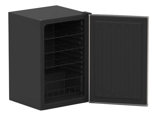 TrueFlame 22-Inch Outdoor Rated Refrigerator 4.1 Cubic Feet with Stainless Steel Door for built-in outdoor kitchens