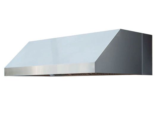 TrueFlame 36-Inch Stainless Steel Outdoor Rated 1000 CFM Vent Hood with dual halogen lights, variable fan speed, and durable 304 stainless steel construction.