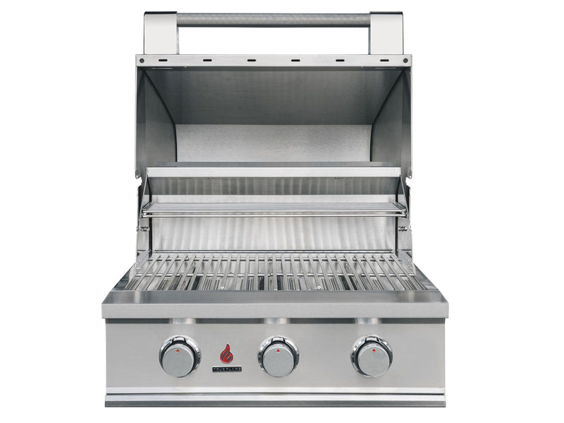 Load image into Gallery viewer, TrueFlame E Series 25-Inch 3-Burner Built-In Gas Grill with 304 stainless steel construction and flame thrower ignition
