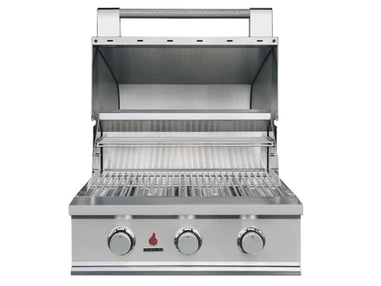 TrueFlame E Series 25-Inch 3-Burner Built-In Gas Grill with 304 stainless steel construction and flame thrower ignition