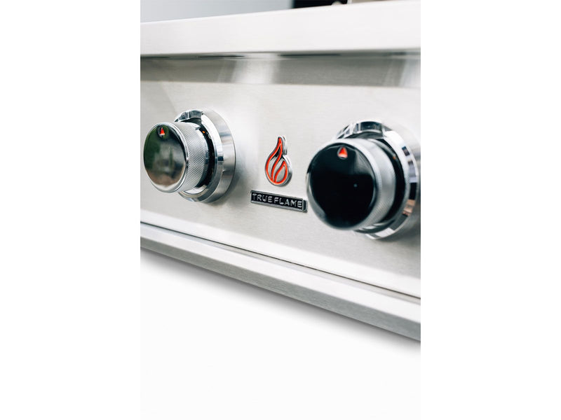 Load image into Gallery viewer, TrueFlame E Series 25-Inch 3-Burner Built-In Gas Grill with 304 stainless steel construction and flame thrower ignition
