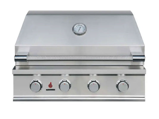 TrueFlame E Series 32-Inch 4-Burner Built-In Gas Grill with 304 Stainless Steel Construction and Flame Thrower Ignition