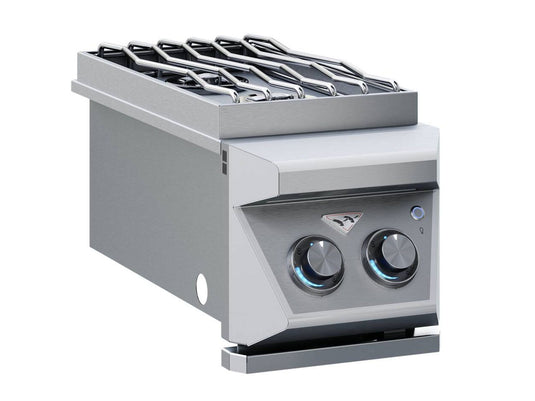 Twin Eagles 13-inch built-in gas double side burner with dual burners stainless steel outdoor kitchen