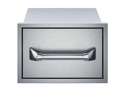 Twin Eagles 15-Inch Built-In Stainless Steel Paper Towel Drawer with Storage Tray for Luxury Outdoor Kitchen