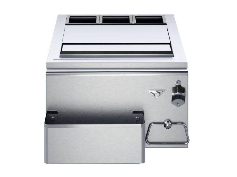 Load image into Gallery viewer, Twin Eagles 18-inch built-in stainless steel outdoor bar with ice bin and beverage accessories
