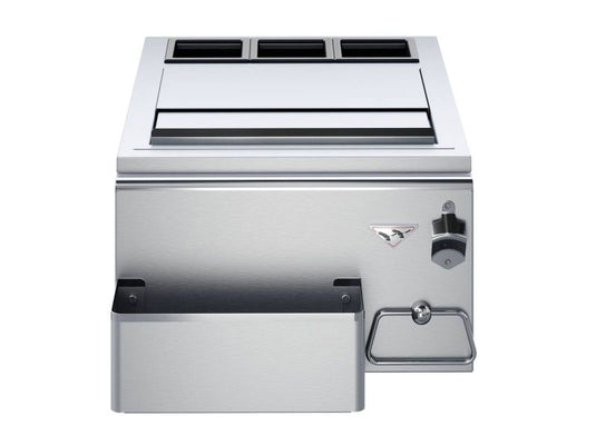 Twin Eagles 18-inch built-in stainless steel outdoor bar with ice bin and beverage accessories