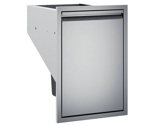 Twin Eagles 18-Inch Roll-Out Stainless Steel Double Trash Drawer with Two 41 Quart Bins for Outdoor Kitchen
