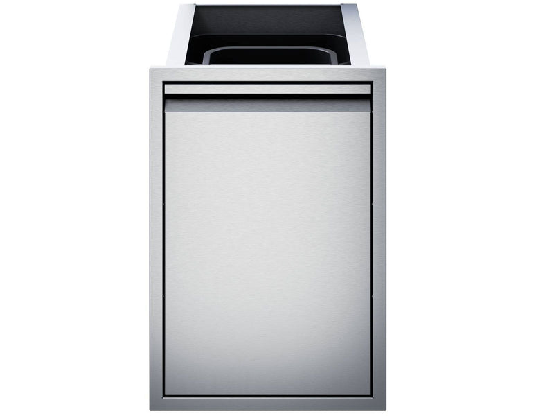 Load image into Gallery viewer, Twin Eagles 18-Inch Roll-Out Stainless Steel Double Trash Drawer with Two 41 Quart Bins for Outdoor Kitchen
