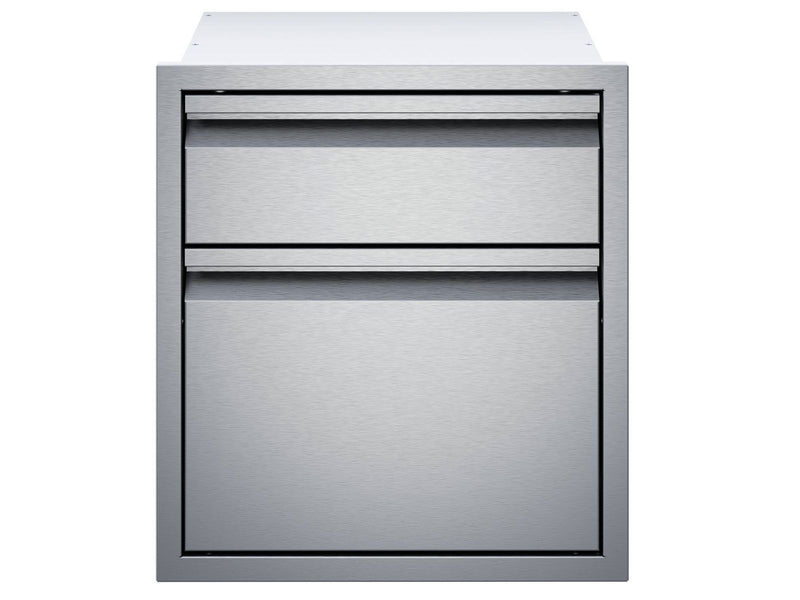 Load image into Gallery viewer, Twin Eagles 19-inch stainless steel double access drawer with soft-close and full-extension glides for outdoor kitchen
