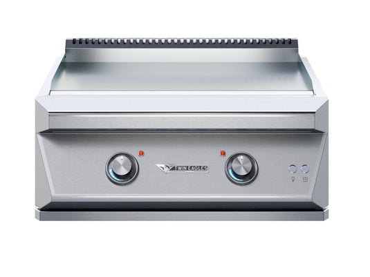 Twin Eagles 30-inch built-in gas teppanyaki griddle stainless steel outdoor kitchen cooking surface