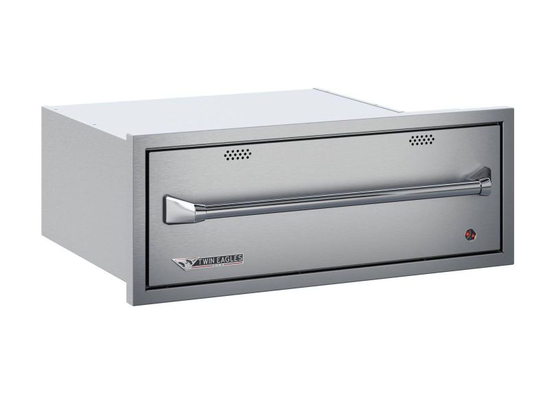 Load image into Gallery viewer, Twin Eagles 30-inch built-in electric outdoor warming drawer stainless steel kitchen appliance
