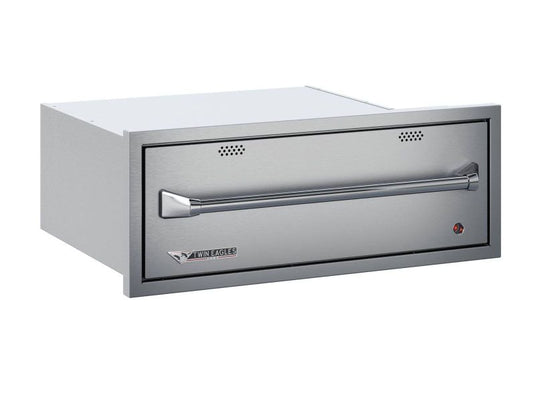 Twin Eagles 30-inch built-in electric outdoor warming drawer stainless steel kitchen appliance