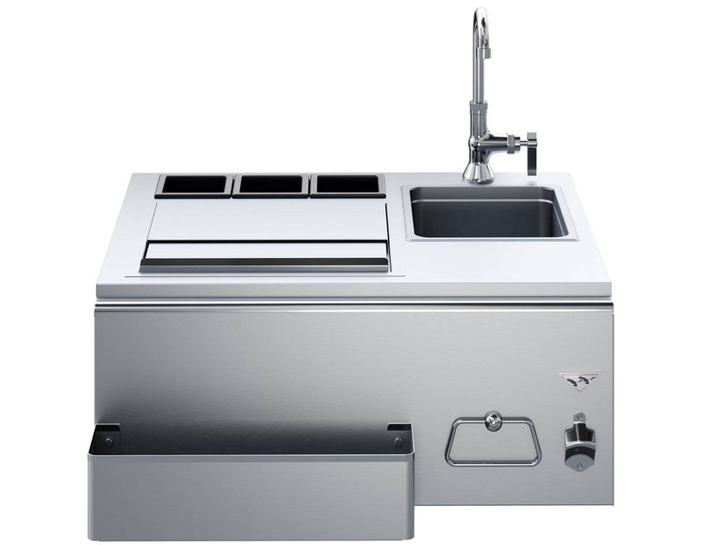 Load image into Gallery viewer, Twin Eagles 30-inch built-in outdoor bar with sink and ice bin cooler stainless steel outdoor kitchen
