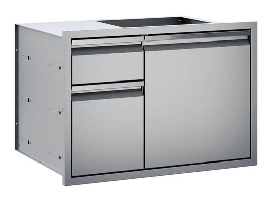 Twin Eagles 30-Inch Stainless Steel Access Door with Double Drawer Combo for Outdoor Kitchen Storage