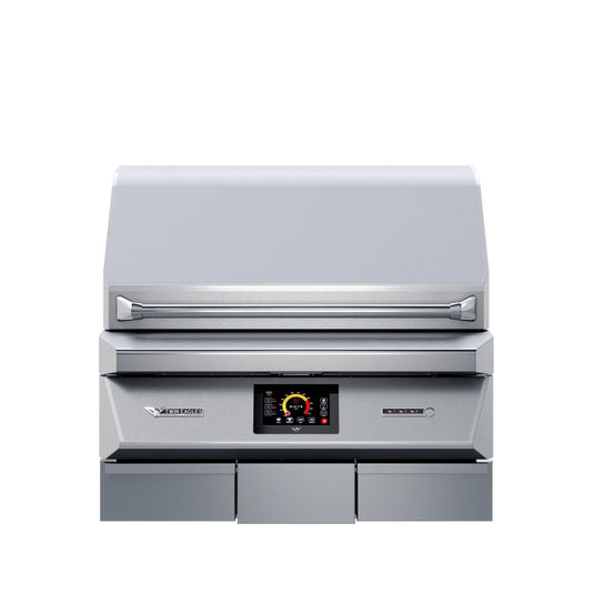 Twin Eagles 36-inch Wi-Fi controlled built-in stainless steel pellet grill and smoker with rotisserie, model TEPG36R