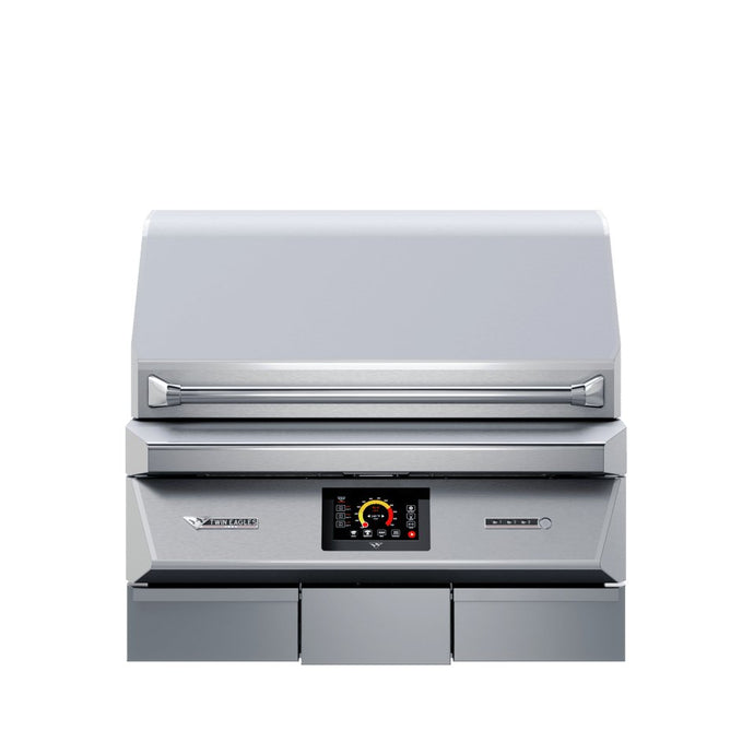 Twin Eagles 36-inch Wi-Fi controlled built-in stainless steel pellet grill and smoker, model TEPG36G