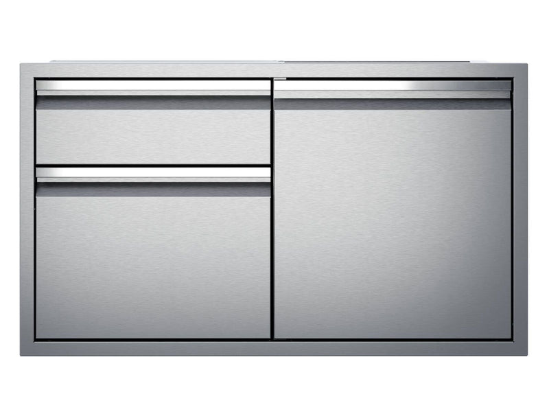 Load image into Gallery viewer, Twin Eagles 36-Inch Stainless Steel Access Door with Double Drawer Combo for Luxury Outdoor Kitchen Storage
