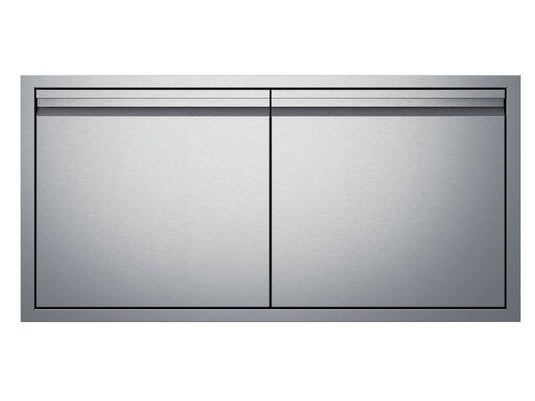 Twin Eagles 42-inch stainless steel double access door with soft-close for outdoor kitchen