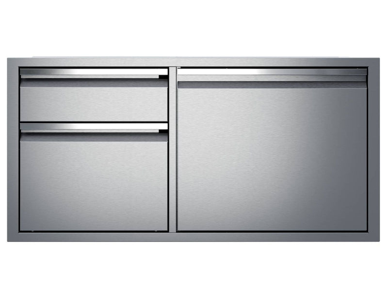 Load image into Gallery viewer, Twin Eagles 42-Inch Stainless Steel Access Door with Double Drawer Combo for Luxury Outdoor Kitchen Storage
