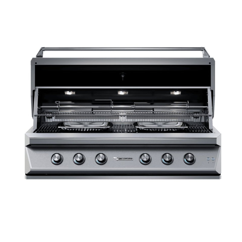 Load image into Gallery viewer, Twin Eagles 54-inch 4-burner built-in natural gas grill with sear zone and two infrared rotisserie burners, model TEBQ54RS-C
