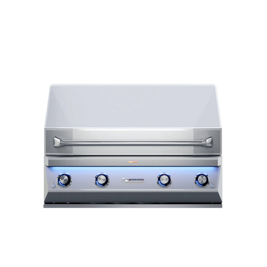 Twin Eagles Eagle One 42-inch 3-burner built-in gas grill with sear zone and infrared rotisserie burner, model TE1BQ42RS