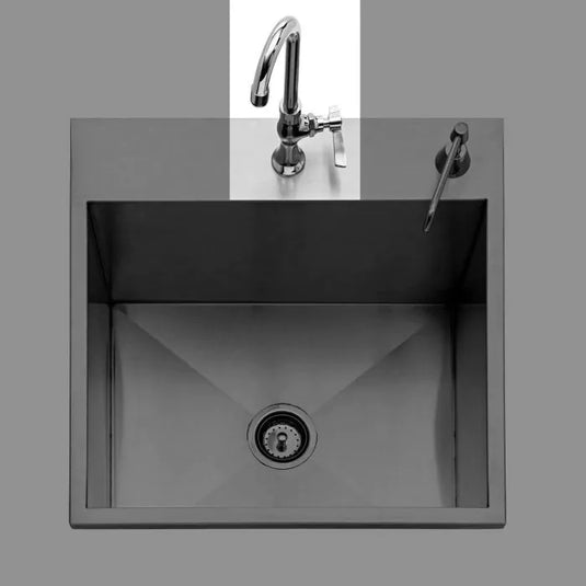 Twin Eagles hot and cold faucet kit TEFHC-KIT for drop-in outdoor sink stainless steel outdoor kitchen accessory