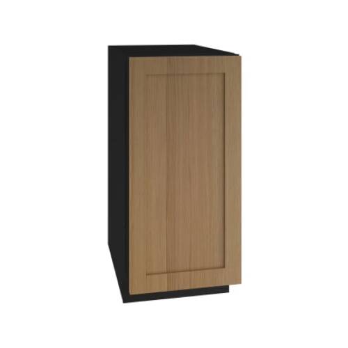 U-Line 15-inch 3 Class Nugget Ice Maker with interior water dispenser and stainless steel handle