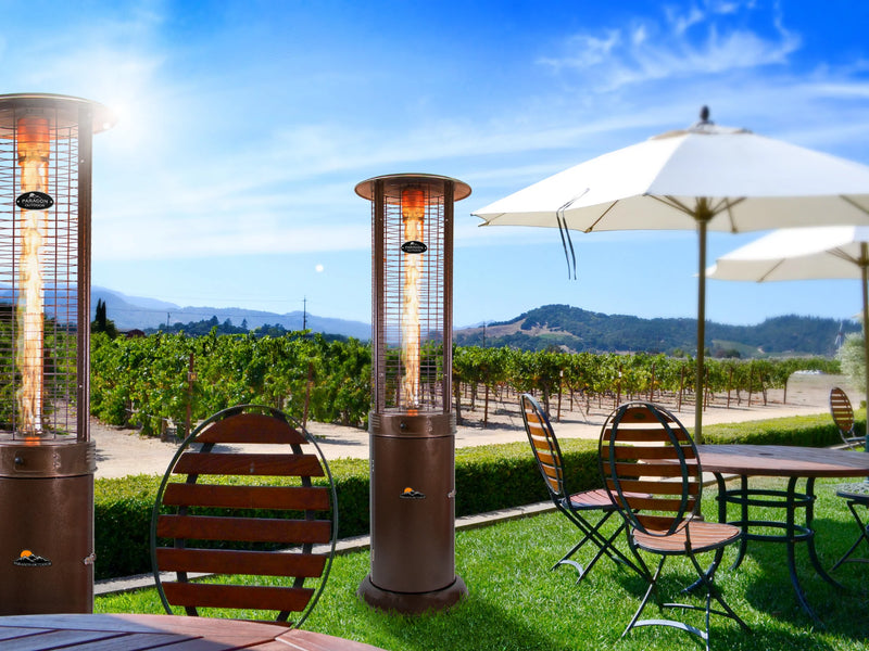 Load image into Gallery viewer, Paragon Outdoor Shine Round Flame Tower Heater, 82.5”, 32,000 BTU
