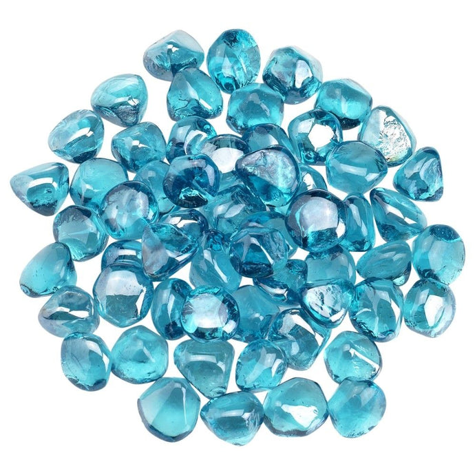 Powder Blue Luster Zircon Fire Glass