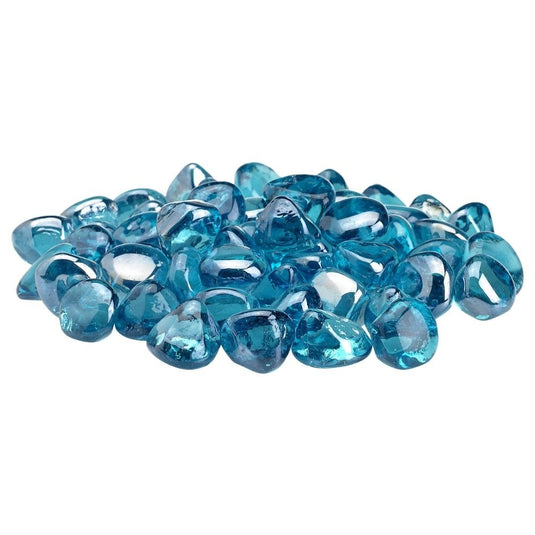 Powder Blue Luster Zircon Fire Glass