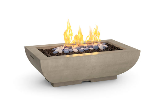 American Fyre Designs Bordeaux Rectangle Fire Bowl, 50x30-Inch