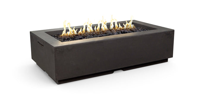 American Fyre Designs Louvre Rectangle Fire Pit, 56.25x30.25-Inch