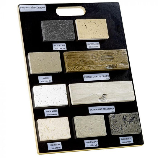 American Fyre Designs Color Sample Board